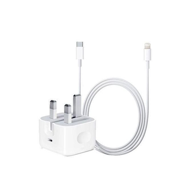 Iphone Fast Charger 25watts Full Kit-White
