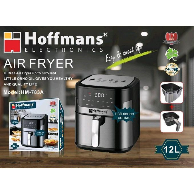 Digital Air Fryer 12 Litter 2400 Watt Model NO- HM783A - Black