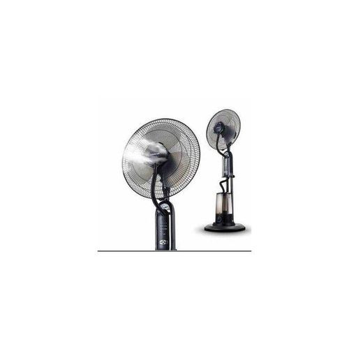 Pedestal Mist Fan Humidifier Air Conditioner And Cooler With Cooling Levels Of Misting - Black