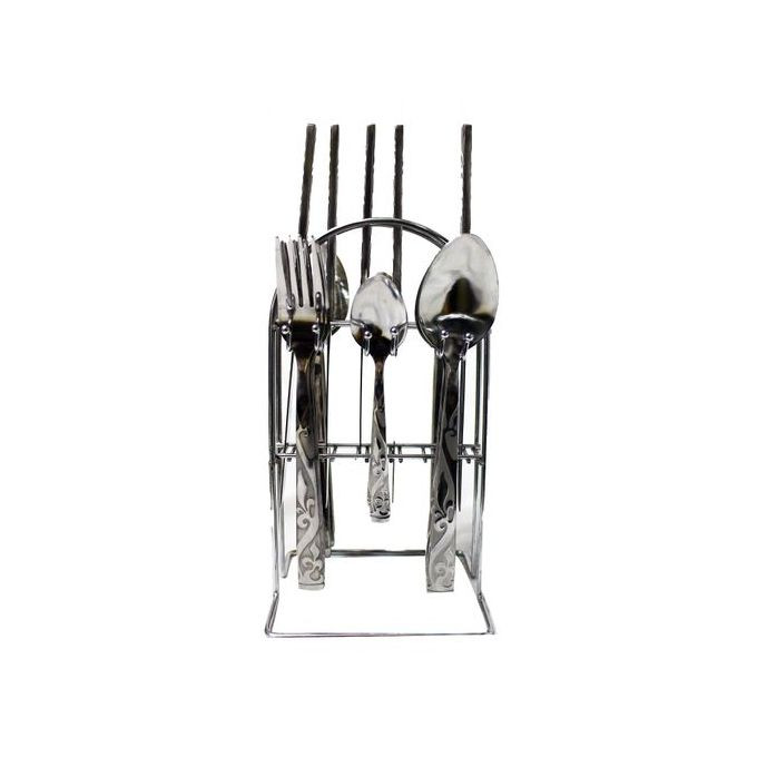 Cutlery Set 6Tea Spoon, 6Table Spoons 6Table Knives, 6Forks And Stand