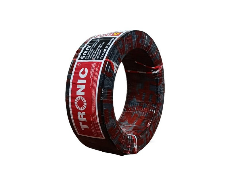 CABLE SINGLE CORE 6.00MM BLACK