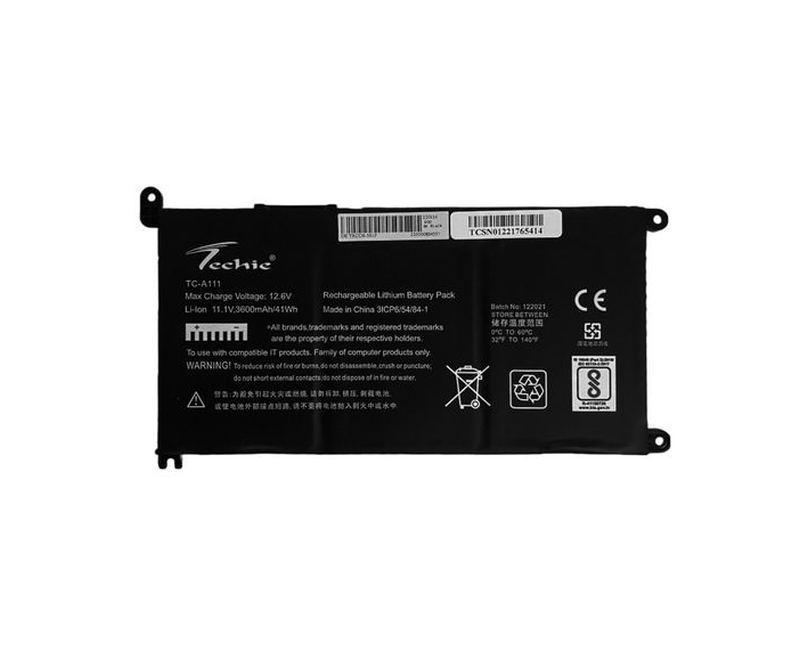 Compatible Battery for Dell YRDD6 – Inspiron 14-5481, 7581 Laptop (3600mAh, 3-Cell)