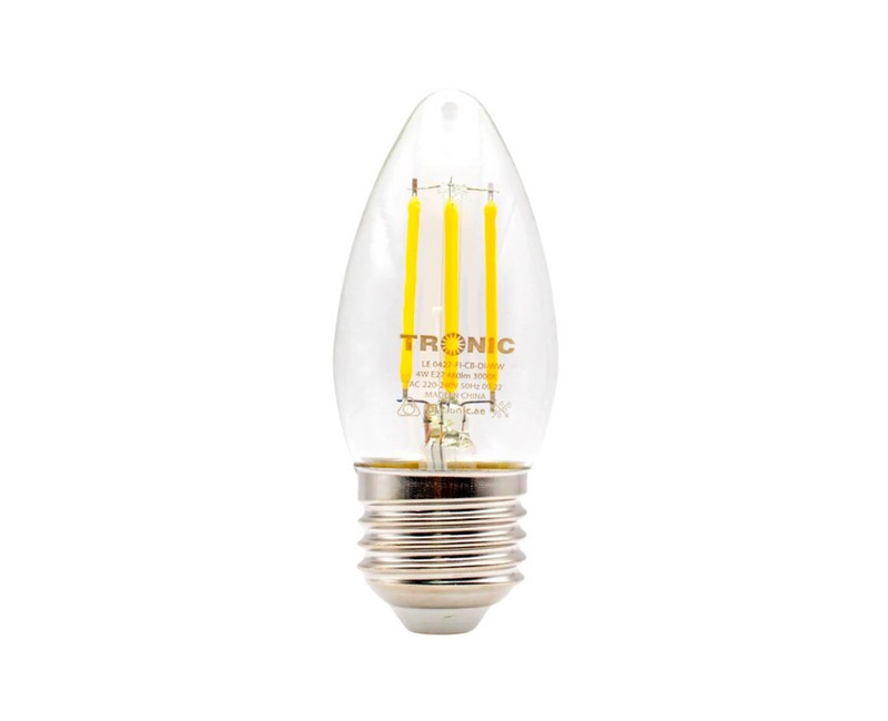 BULB LED FILAMENT CANDLE C35 4W E27 3000K DIMMABLE