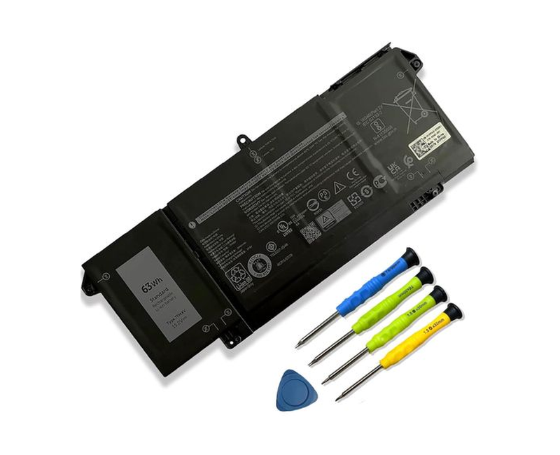 7FMXV 63Wh Laptop Battery Replacement for Latitude 5320 7320 7420 7520 Series TN2GY 0TN2GY 9JM71 4M1JN 1PP63 727CG HDGJ8 MHR4G CN-0727CG CN-0TN2GY 15.2V 3941mAh 4-Cells