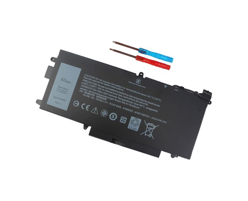 DMKAOLLK K5XWW Laptop Battery for Dell Latitude 5289 7389 7390 2-in-1 Series Latitude 12 5000 E5289 L3180 Series P29S001 P29S002 725KY 71TG4 N18GG 6CYH6 J0PGR 7.6V 60WH