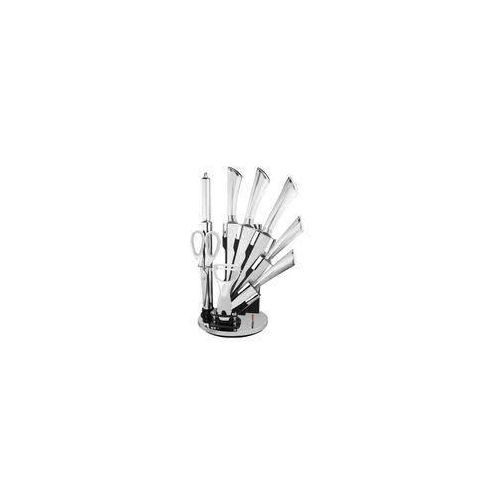 LMA - 9 Piece Stainless Steel Kitchen Knife, Scissors Set & Acrylic Stand -