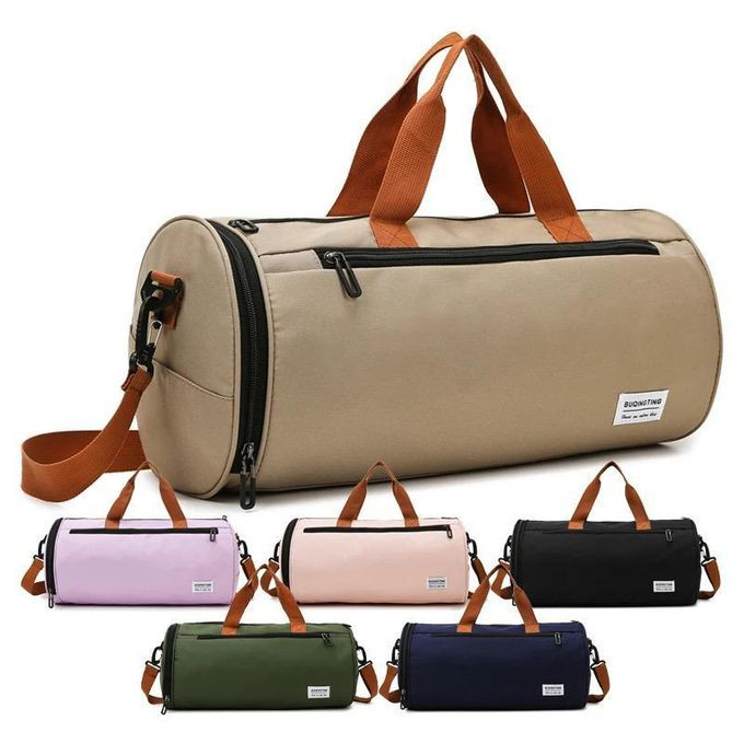 Training Duffel Gym Bag With Shoe Compartment Waterproof Fashion Women Men Sports Fitness Bag - Multiple Colors