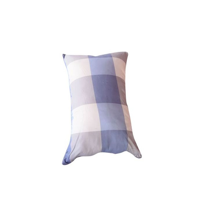 Big Checked Fibre Pillows Pair (2pcs)