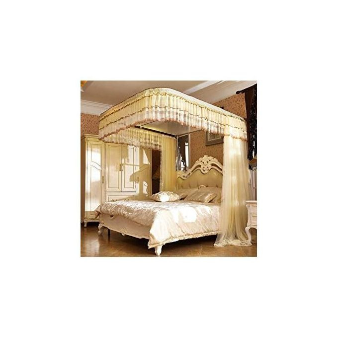 2 Stand Rail Design Mosquito Net - Cream