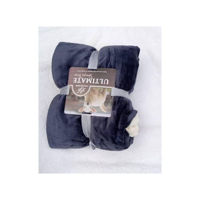 Double Face Fleece Blanket - Blue