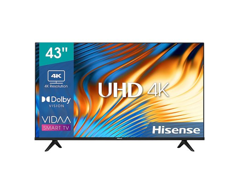 Hisense 43'' 4K Ultra HD Smart Viewing Netflixs,YouTube,Prime Video Etc LED TV - Black