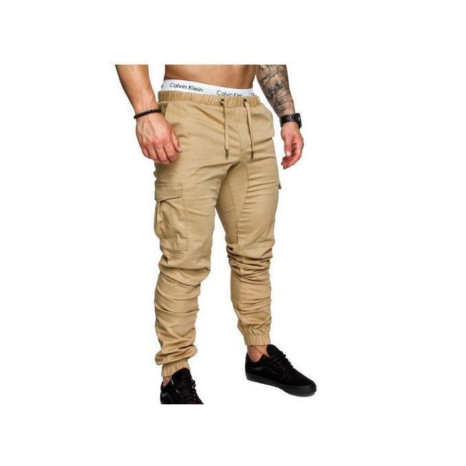 Men's Cargo Pants-Brown