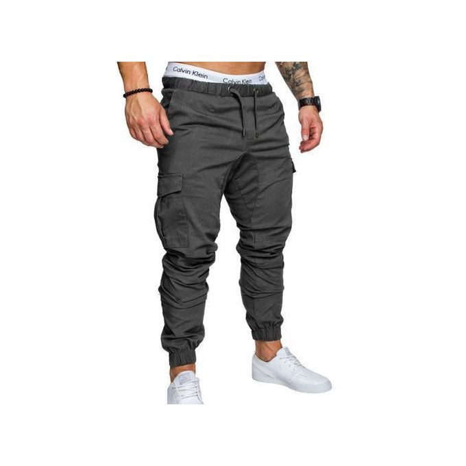 Men's Casual Cargo Pants - Grey