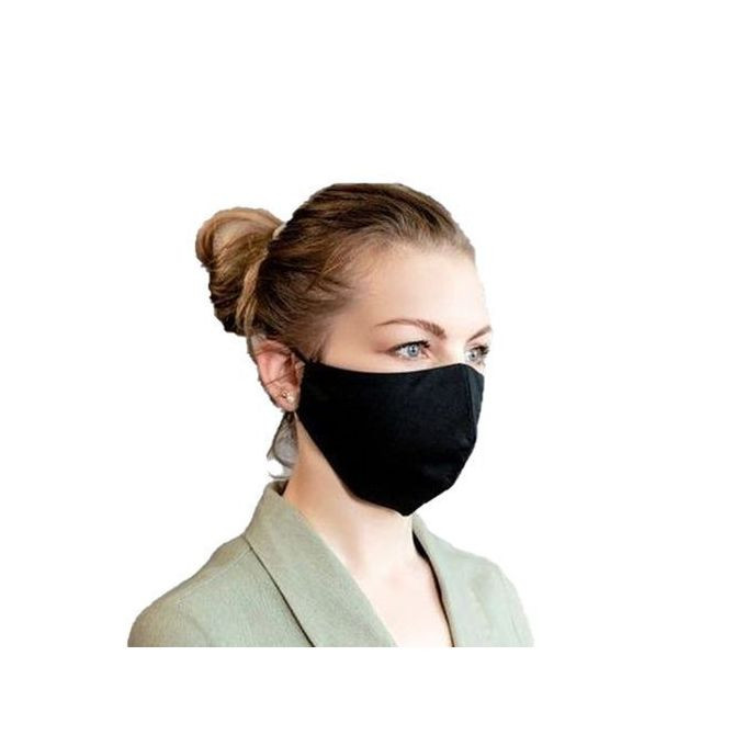 Reusable/Protective Unisex Dust Cotton Washable Face Mask - Black