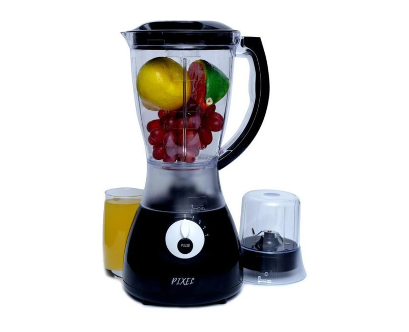 Pixel 1.5 Litres Jar Blender, 2 In1 Double – Black