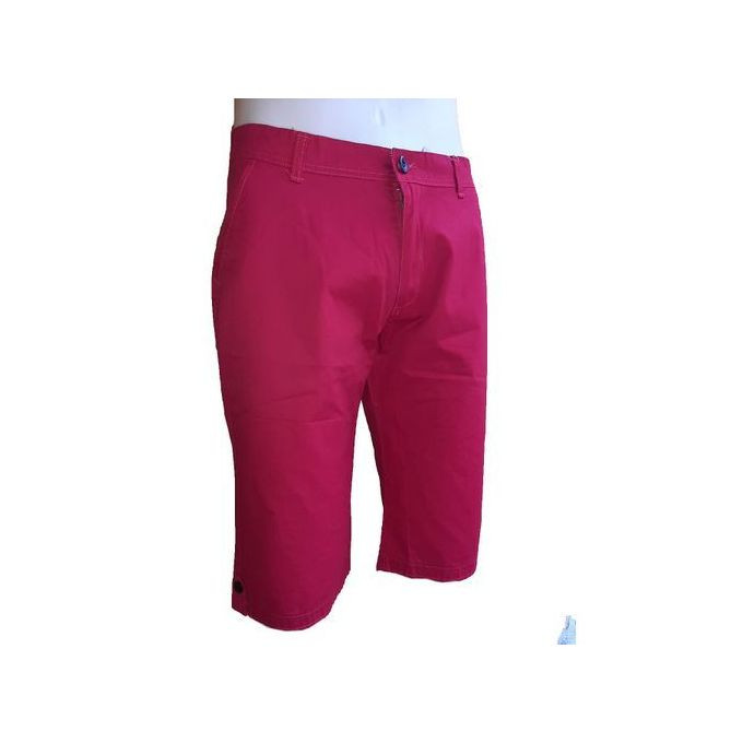 Men's Casual Summer Shorts-Maroon