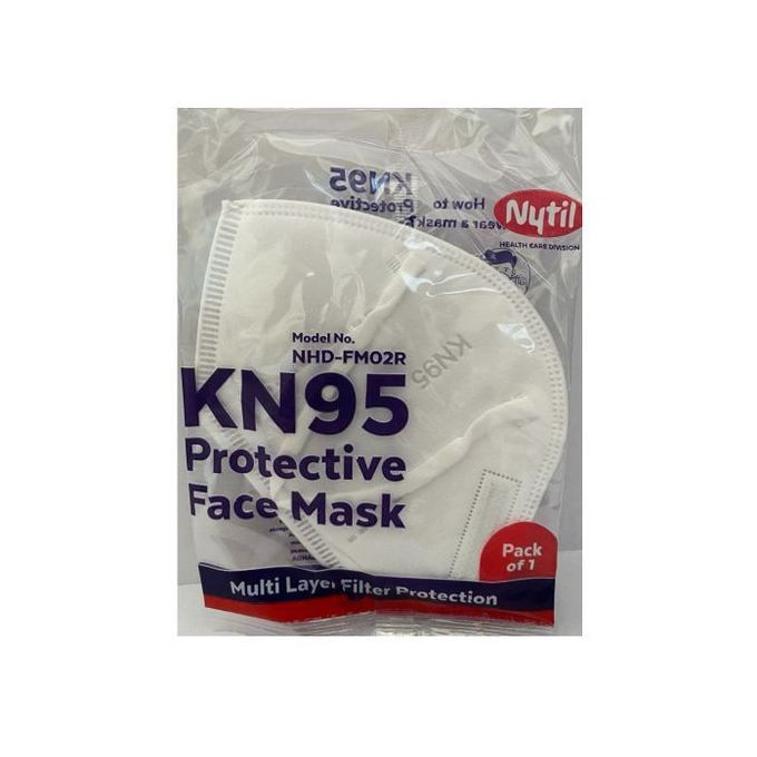 Nytil 10 pcs Kn95 99% Filtration Soft & Breathable Mask - White