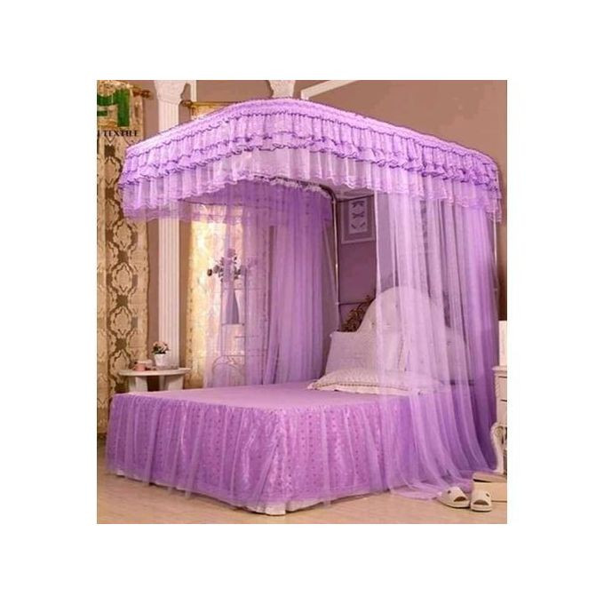 Two-Stand Rail Net-Strong Stands 5×6 - Purple