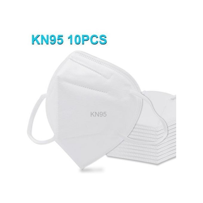 10Pcs Kn95 Masks Dustproof - White