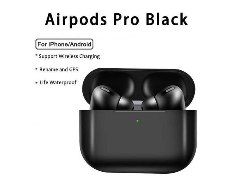 Evisu Airpods Pro TWS Bluetooth Earphones - Black