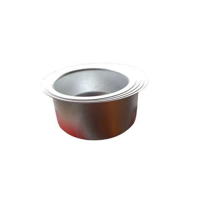 Nile 4 Piece Aluminium Stainless Steel Saucepans - Silver