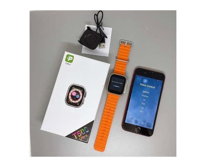 T500 Ultra Max Smart Watch 49MM Series 8 NFC Body - Black