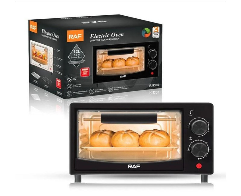 12L Electric Oven R.5305 - Black