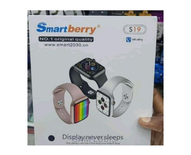 SmartBerry 2030 S19 Bluetooth Fitness Fitness Bracelet Voice Call Smart Watch - Black