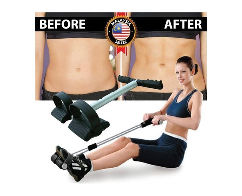 Single Tummy Trimmer For home fitness work out exercise - Black