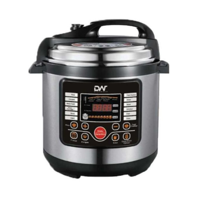 7L High Quality Digital Electric Pressure Cooker- Silver, Red