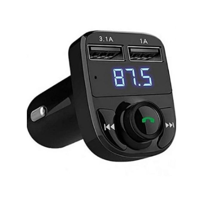 Multifunction Wireless Car MP3 Player Dual USB Charger FM Transmitter - Black