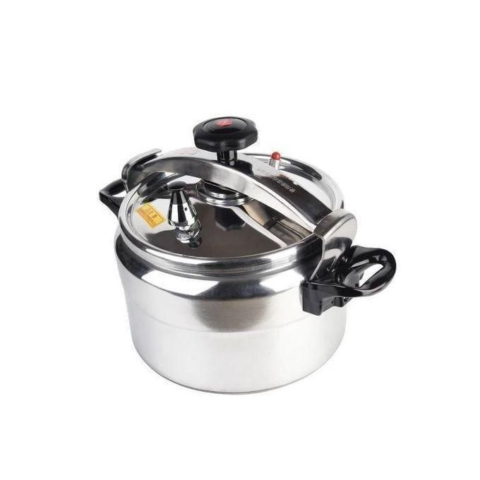 7 Litres Stainless Steel Pressure Cooker With Steamer & Handles - Silver