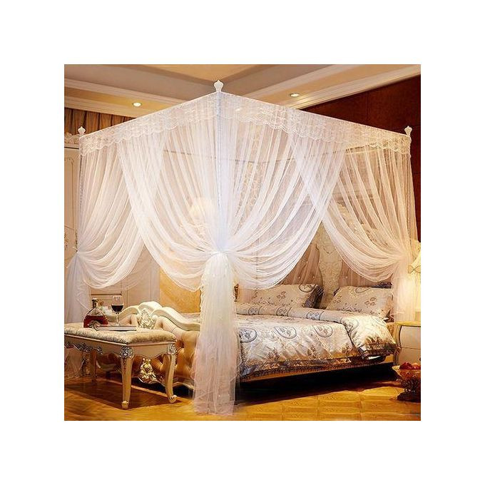 Other 6 By 6 White Mosquito Net With Portable Metallic Stand
