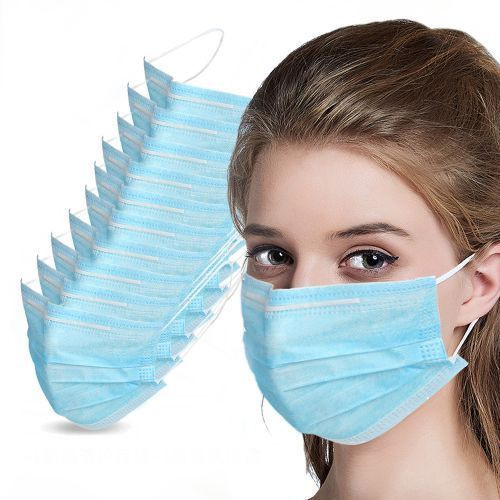 Mask Disposable Protective Face Mouth Masks - Blue