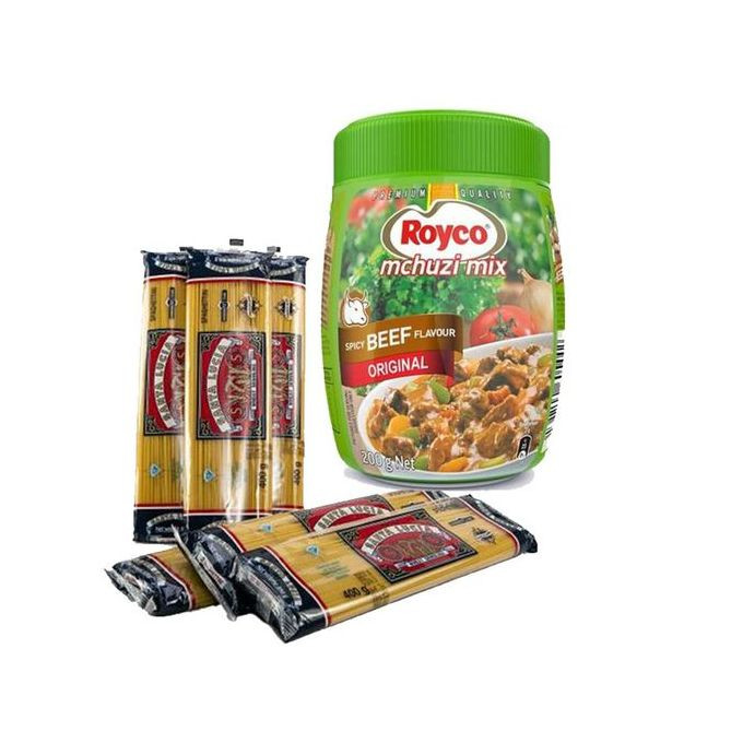 Santa Lucia Royco Mchuzi Mix Beef 200g And 12pack Spaghetti - 250g