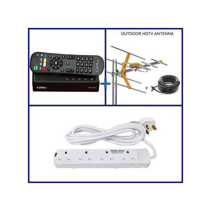 Gotv Decoder + Antenna + 1 Month Subscription + A Free Extension