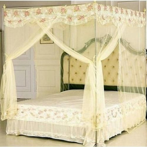 Mosquito Net With Stands - Cream,Top Designs May Differ...4×6