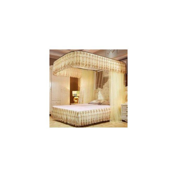 Two-Stand Rail Net Strong Stands  Cream 5x6