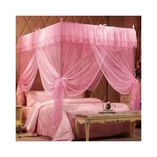 Four Stand Square Net,6×6 - Strong Stands -Pink