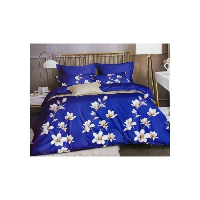 6*6 Bedcover,1Bedsheet & 2Pillowcases - Multicolored