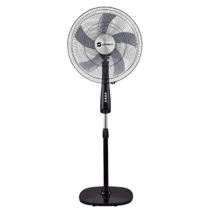 Sayona 18" Stand Fan With Remote SF 2508  Black