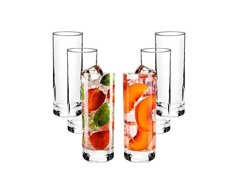 6 Pieces Glasses For Drinking Juice And Beer - Transparent