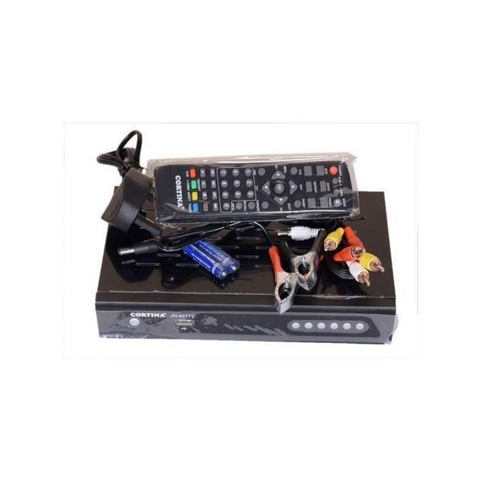Cortina Free To Air Digital Decoder - No Monthly Subscription - Black