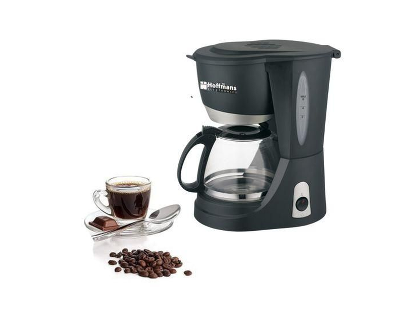 Hoffmans 6 Cups Electric Coffee Maker - Black