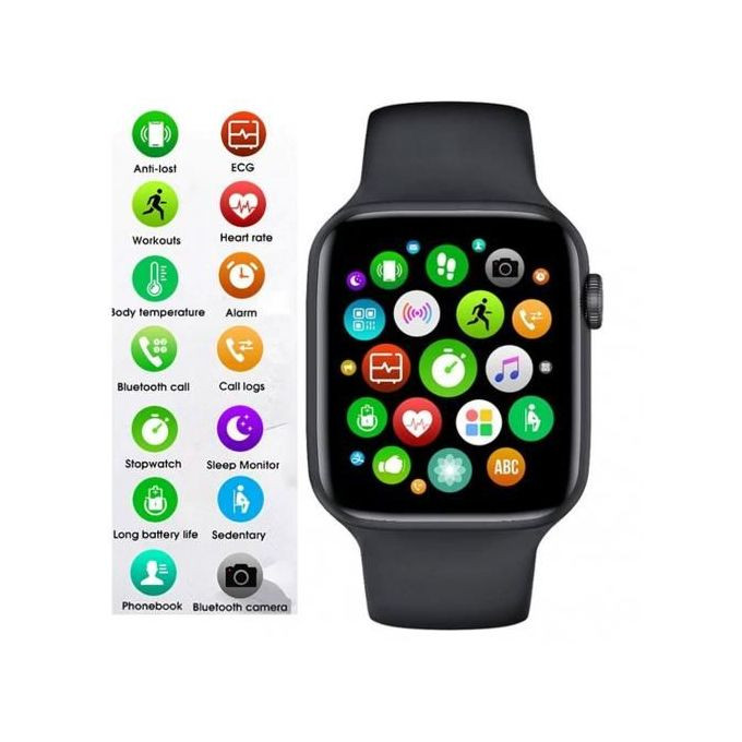 Smart Watch Bluetooth SleepHeart Rate Monitor Sports-Black