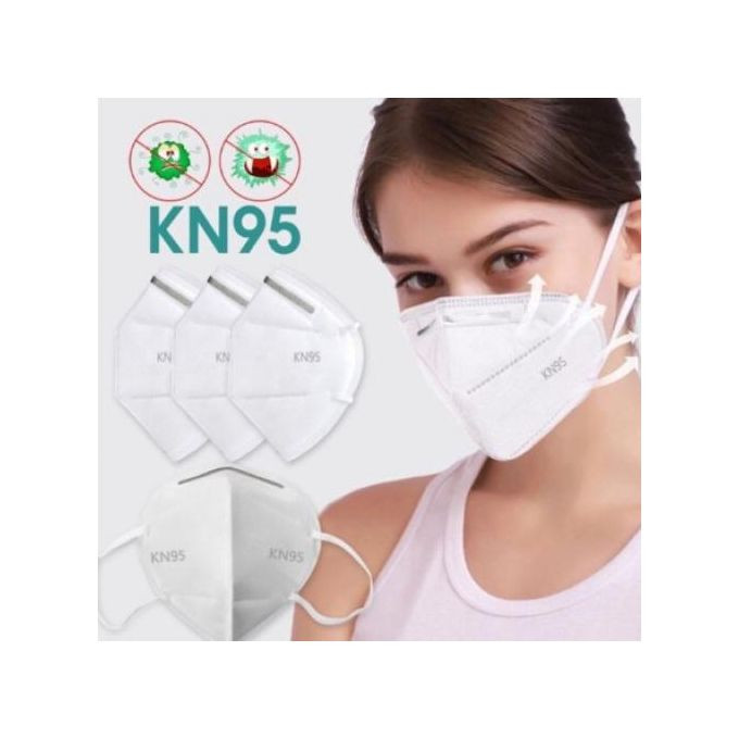 Mask 20pc Kn95 95% Filtration Soft & Breathable Mask -White