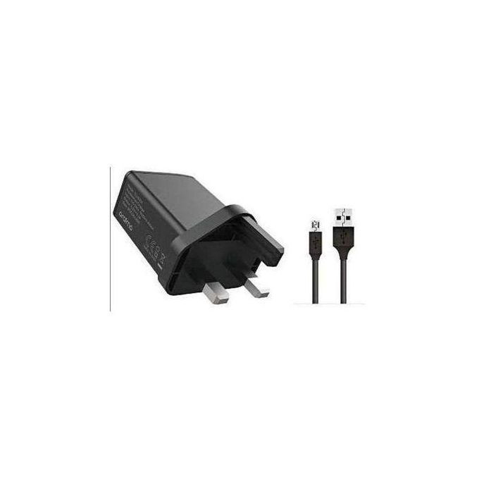 Oraimo Original Fast Charge Adapter & USB Cable - Black