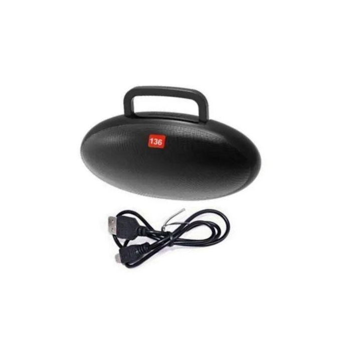 Super Bass Oval Blue Tooth Speaker- Black/BLUE ORANGE RED GREEN