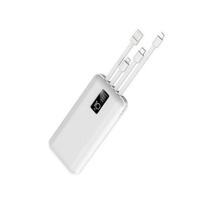 Fast Charging Portable Power Bank 10000mAh/ Black & White