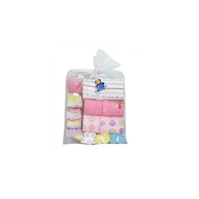 10 Pack Of Baby 3 Overalls + 3 Wash Towels + 4 Pairs Of Socks - Multiple Designs